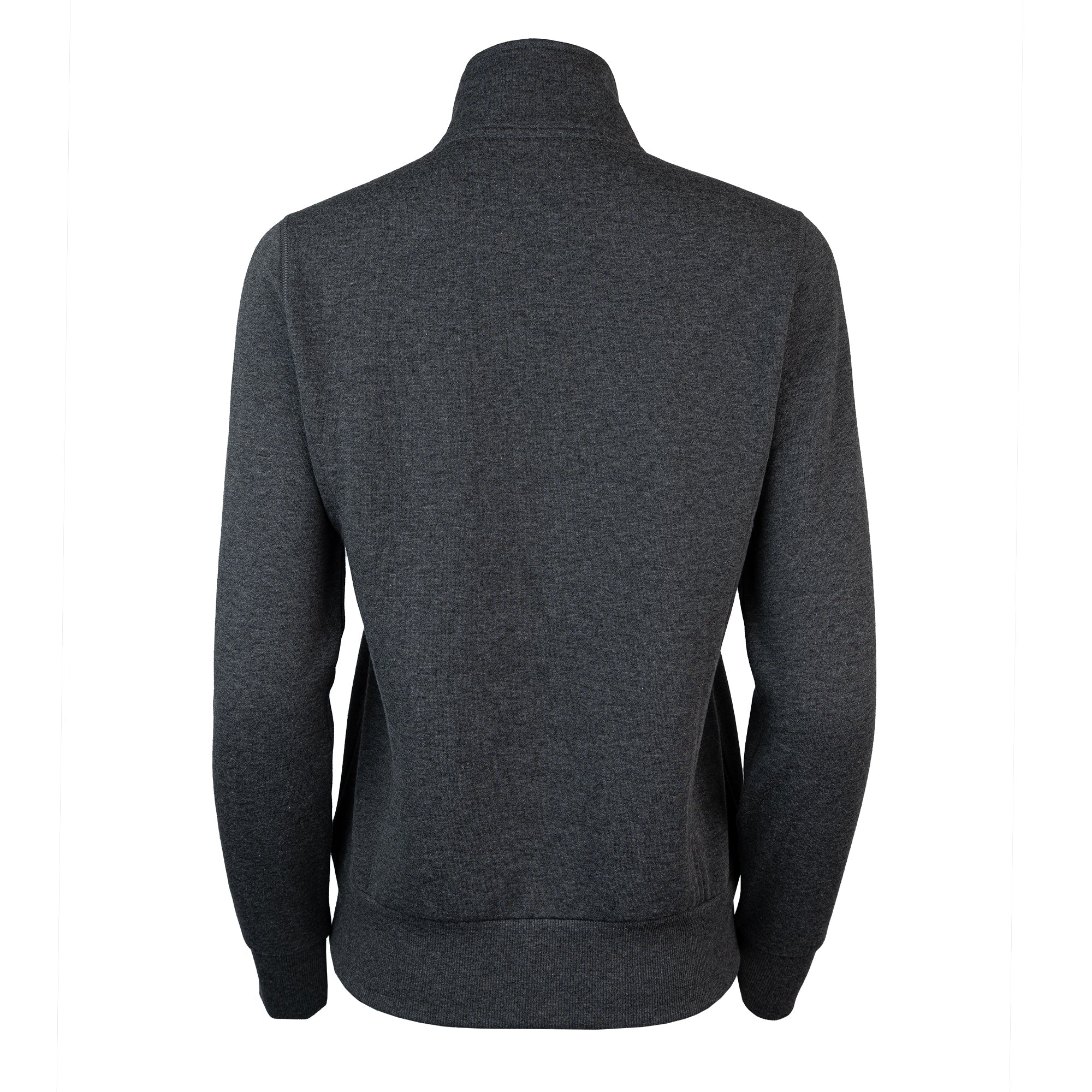 Lynne - Ladies Charcoal Marle Full Zip Collar Jacket