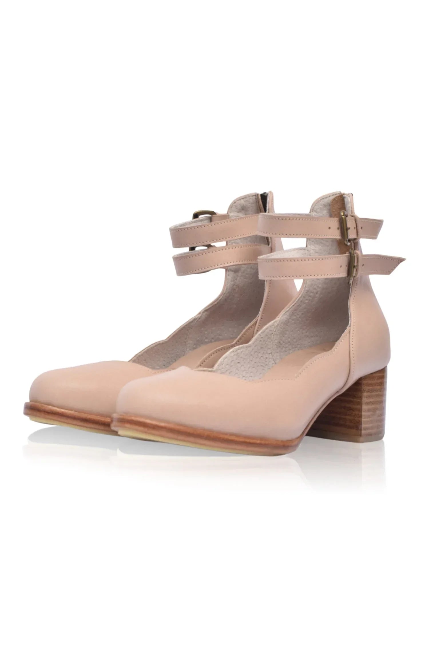 Lily Valley Leather Heels - Modz Designs