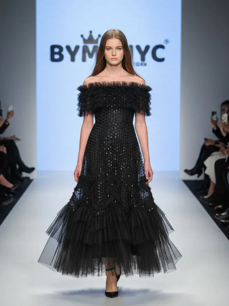 Long Black Evening Dress NOHO: Prêt-à-Porter Line BYMANYC ® New York - Modz Designs