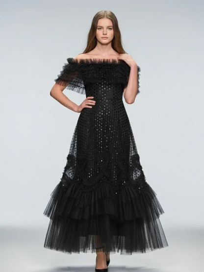 Long Black Evening Dress NOHO: Prêt-à-Porter Line BYMANYC ® New York - Modz Designs