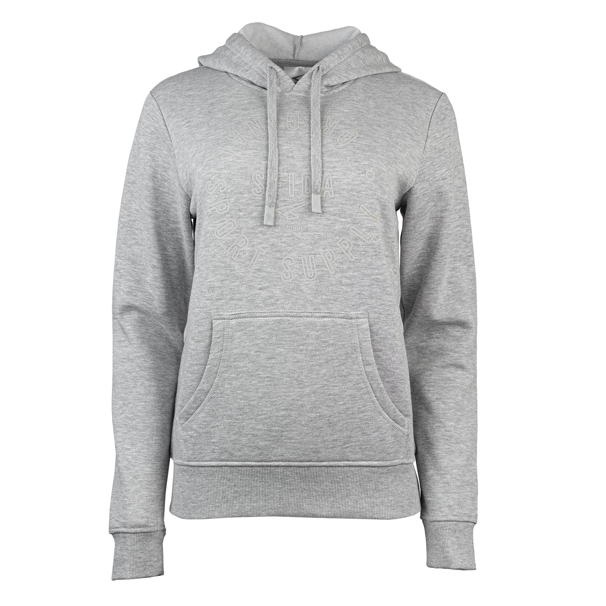 Mackenzie - Ladies Grey Marle Fleece Hoodie Sweat