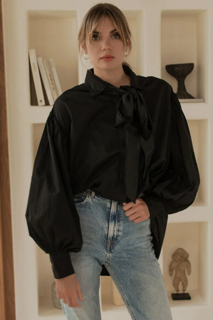 Merci Balloon Sleeve Oversized Shirt - Modz Designs