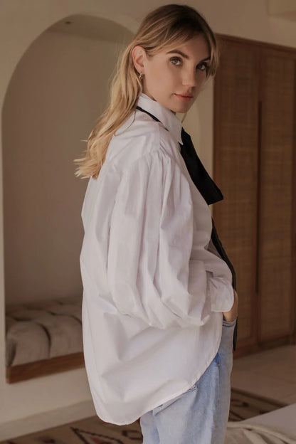 Merci Balloon Sleeve Oversized Shirt - Modz Designs