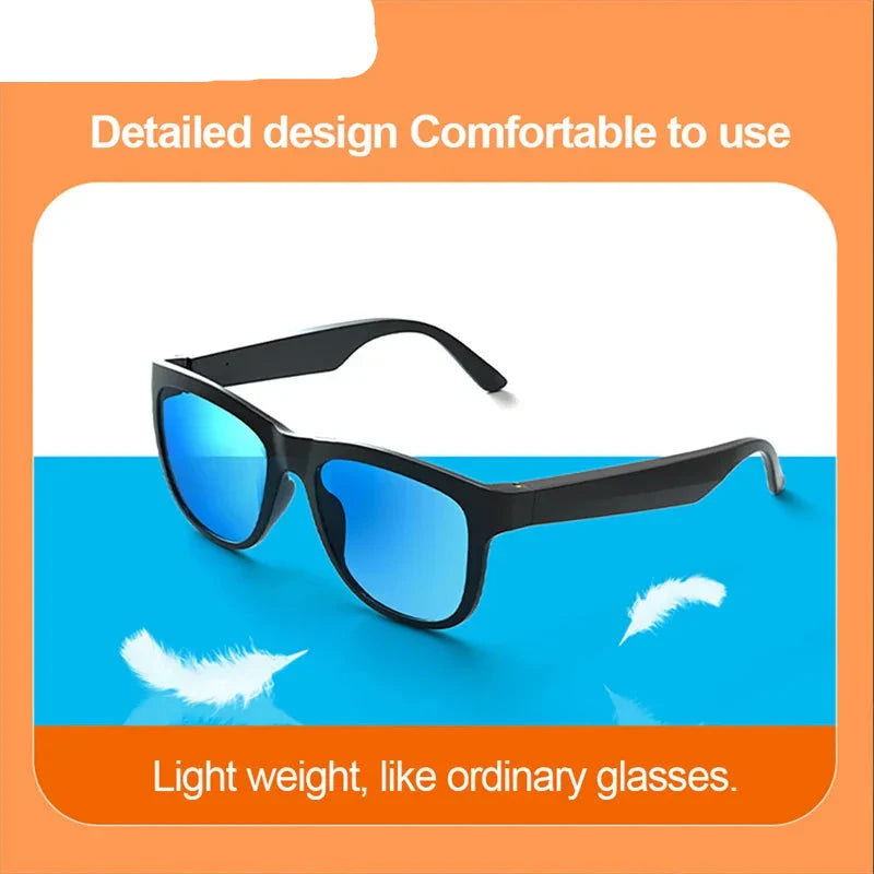 NNEOBA Bluetooth 5.0 Wireless Sunglasses with HiFi Stereo Earbuds