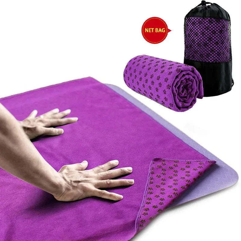 NNEOBA Foldable Non-Slip Yoga Towel Exercise Mat