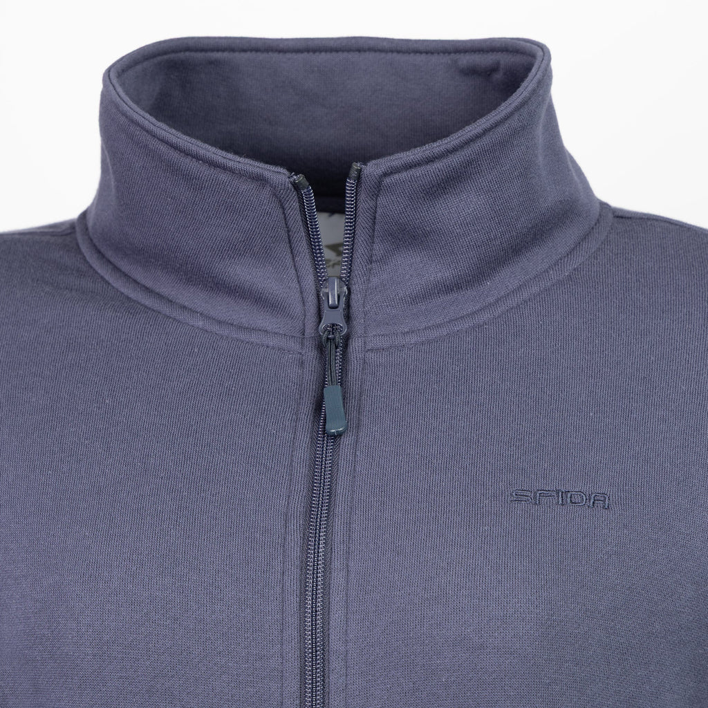 Perry Mens Full Zip Stand Collar Jacket - Washed Navy