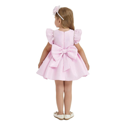 girls formal satin dress