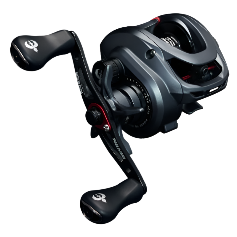 NNEOBA Commando Power Baitcaster Reel 9kg Right-Handed Black-0