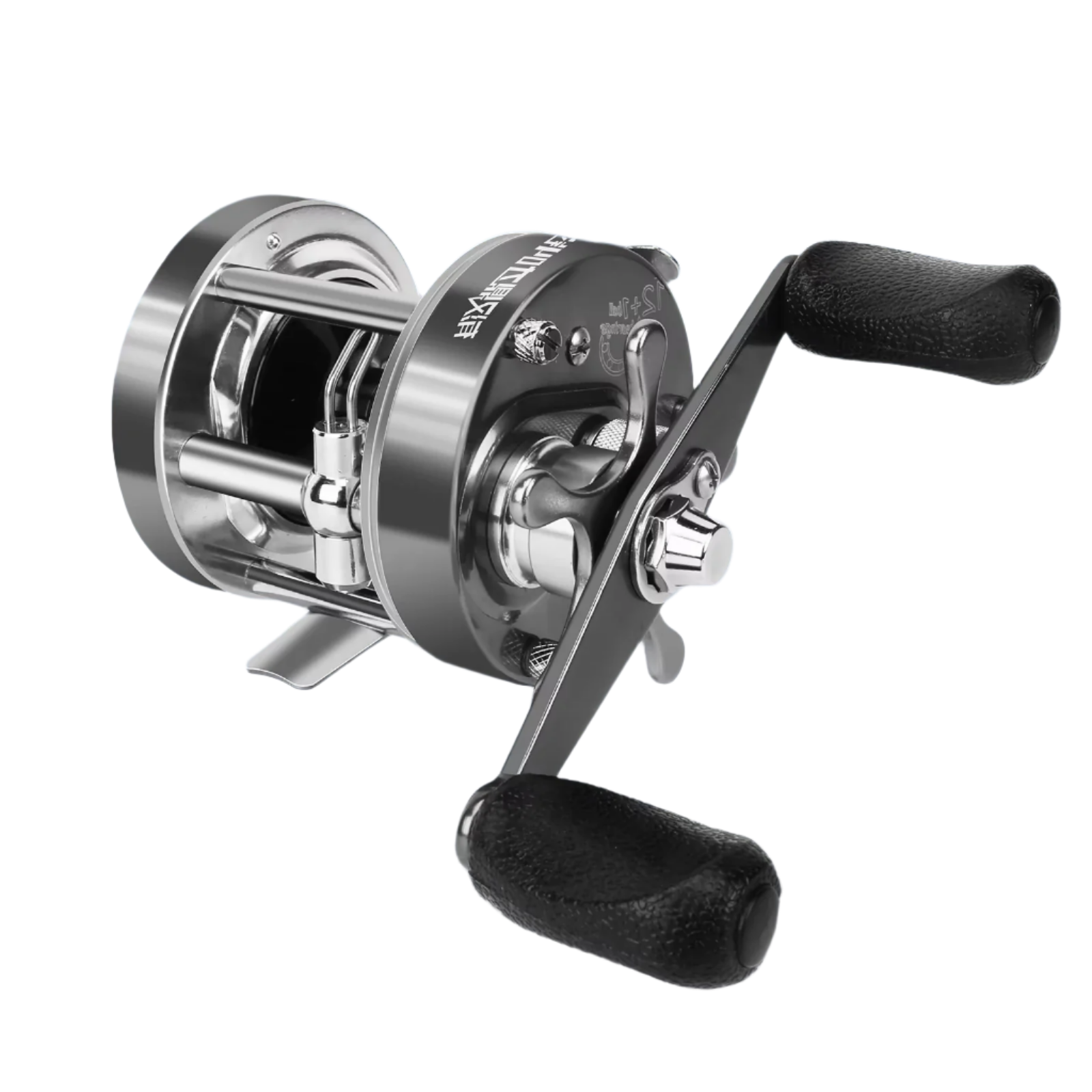 Flag Round Baitcasting Reel 5000 13kg Max DragRight Hand Silver-0