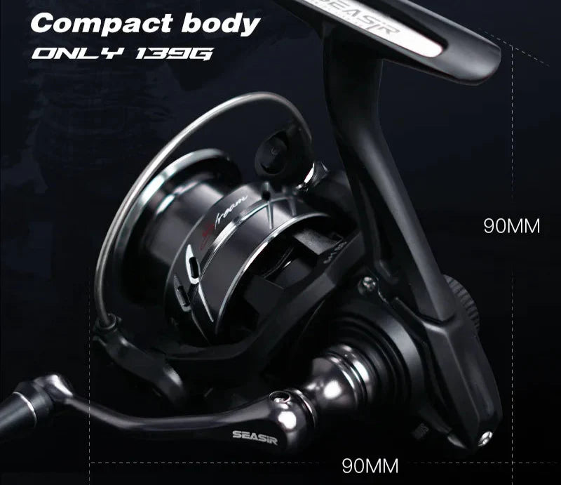 NNEOBA Stream 1000 Spinning Reel Carbon Drag Washers Black-3