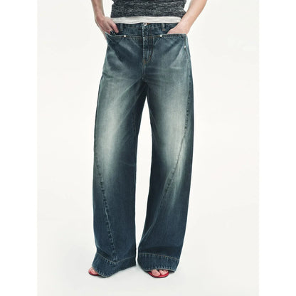 "Street Moments" Deconstructed Scimitar Straight Jeans Summer - Modz Designs
