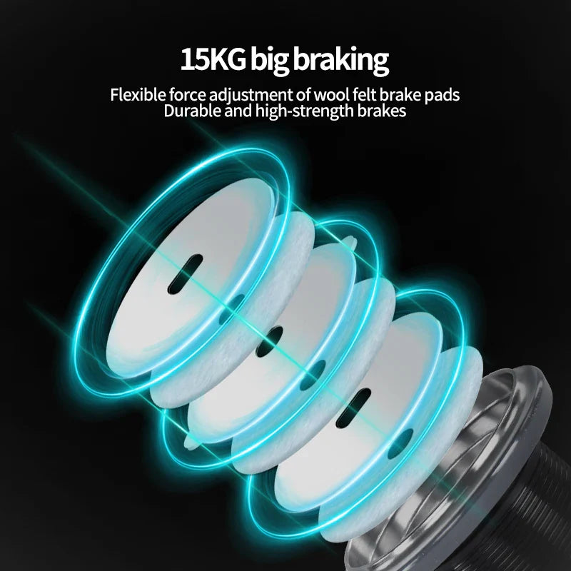 NNEOBA 7000 Series Saltwater Spinning Reel 5KG Drag Silver-3