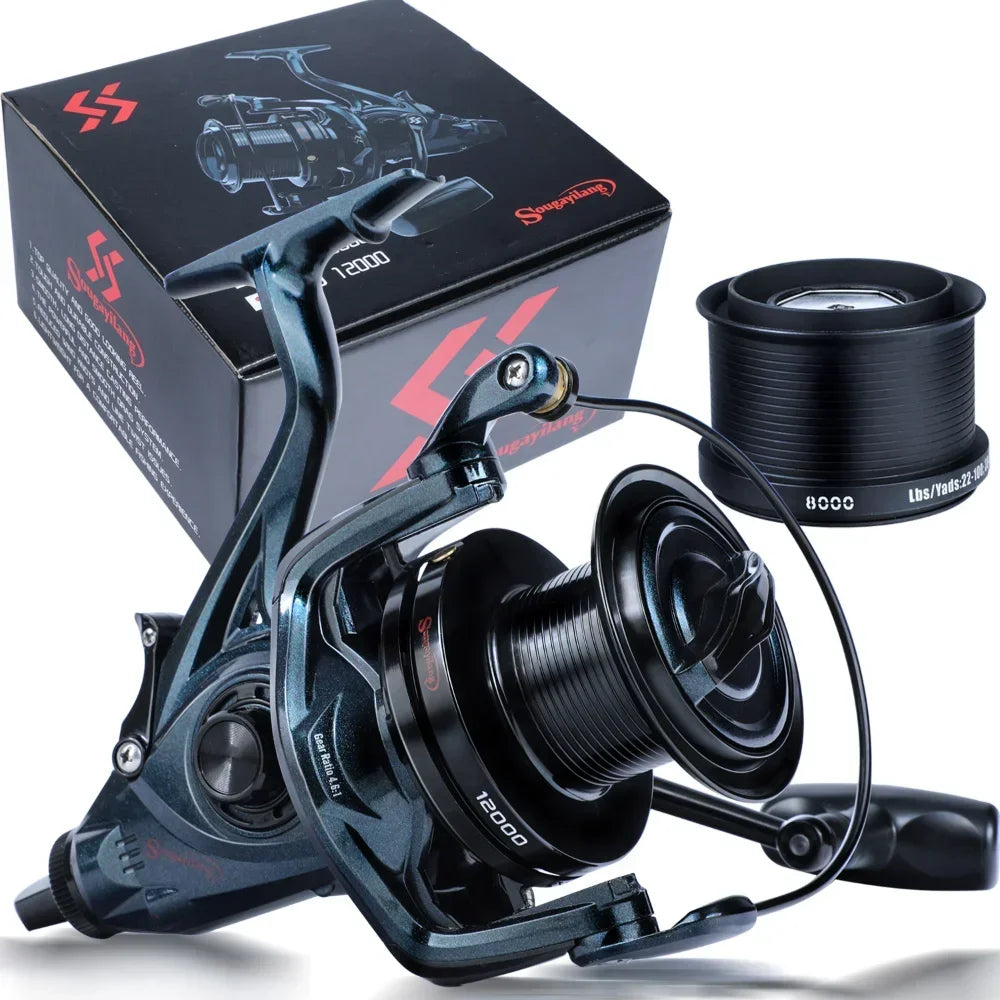 NNEOBA Big Game Spinning Reel Trolling Surf Casting Reel Black-0