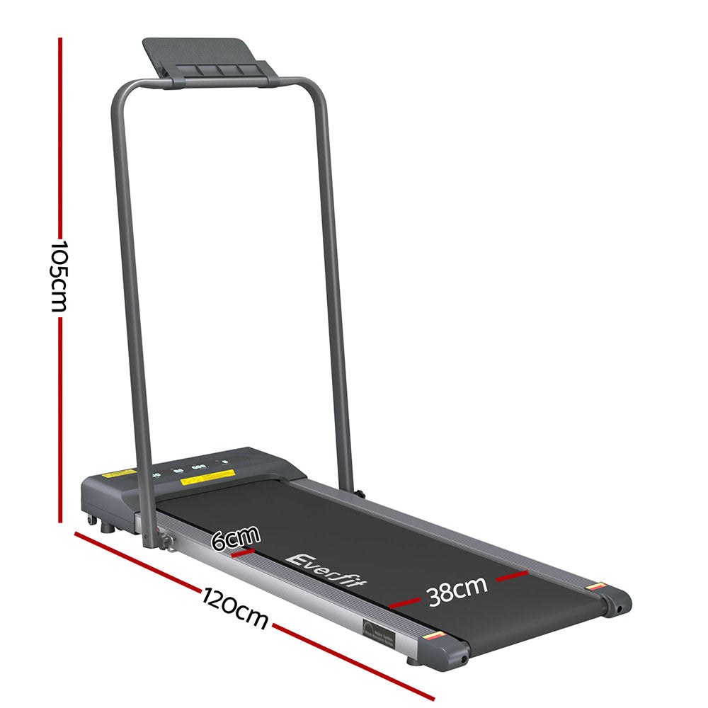 NNEDSZ Treadmill Electric Walking Pad Under Desk Home Gym Fitness 380mm Grey
