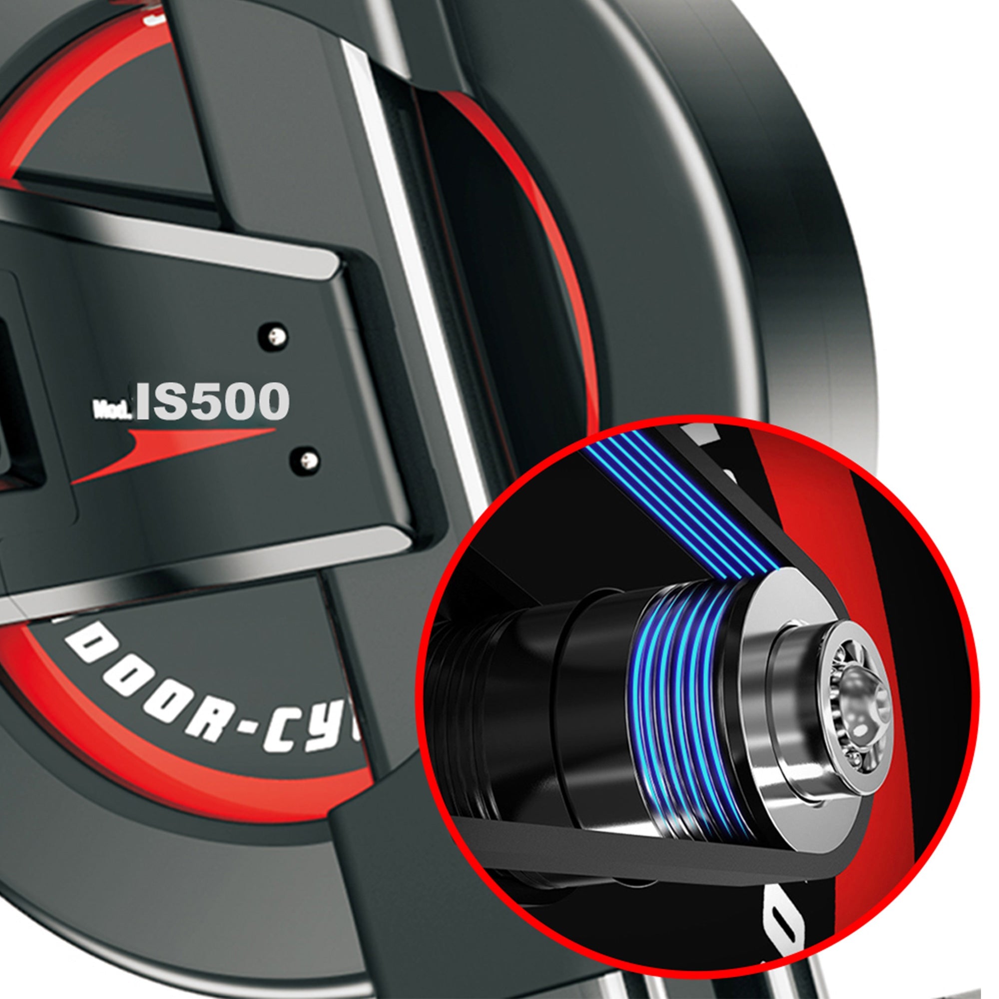 NNEDSZ IS-500 Heavy-Duty Exercise Spin Bike Electroplated - Black