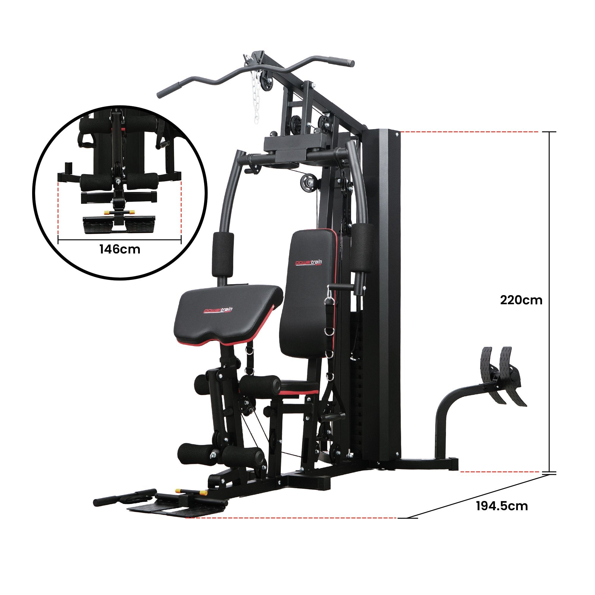 NNEDSZ Jx-89 Multi Station Home Gym 68kg Weight Cable Machine