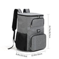 NNEDSZ Insulated Cooler Backpack - Portable Outdoor Picnic and Beverage Bag with Bottle Opener (Gray)