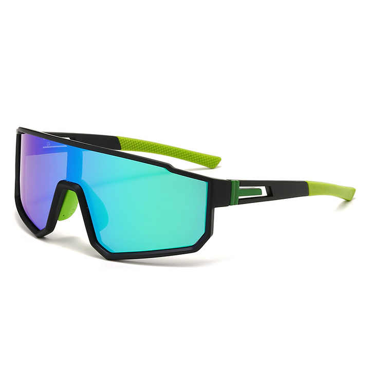 NNEDSZ UV400 Sports Sunglasses with Polarized TAC Lens - Black/Green