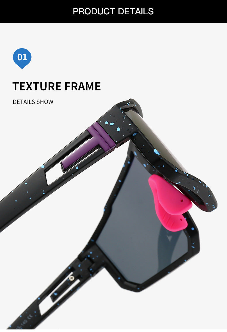 NNEDSZ UV400 Sports Sunglasses with Polarized TAC Lens - Black/Green