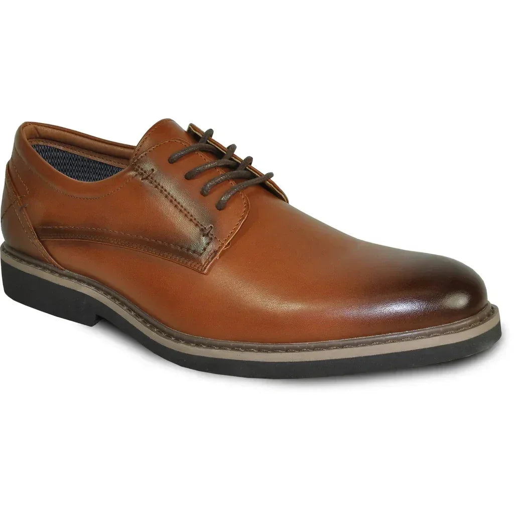 "Vallo-1P" Brown Matte Vangelo Tuxedo Shoes - Modz Designs