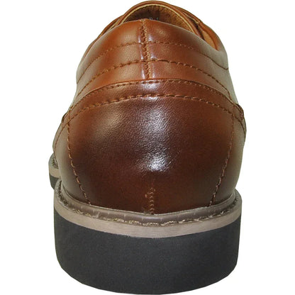 "Vallo-1P" Brown Matte Vangelo Tuxedo Shoes - Modz Designs