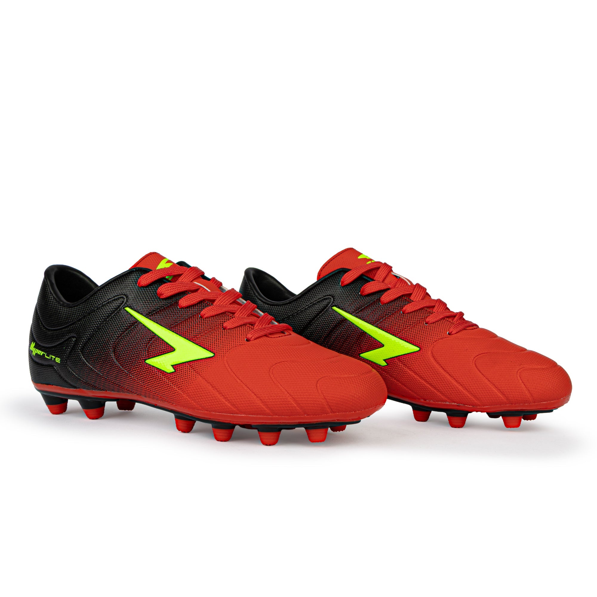 Velocity Senior Football Boots - Red/Yellow/Black Wide Fit