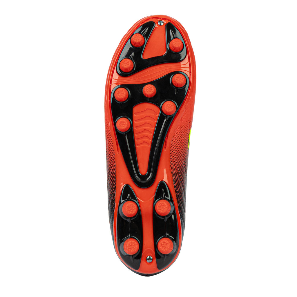 Velocity Senior Football Boots - Red/Yellow/Black Wide Fit