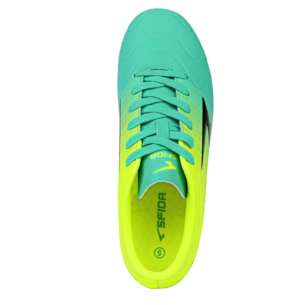 Velocity Junior Football Boots - Yellow/Aqua