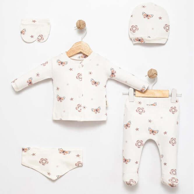 Newborn baby set - 5 Piece Butterfly Charm