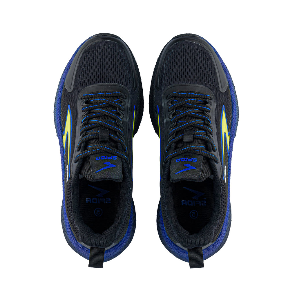 Zephyr Boy's Performance Runner Lace Up - Black/Royal/Lime
