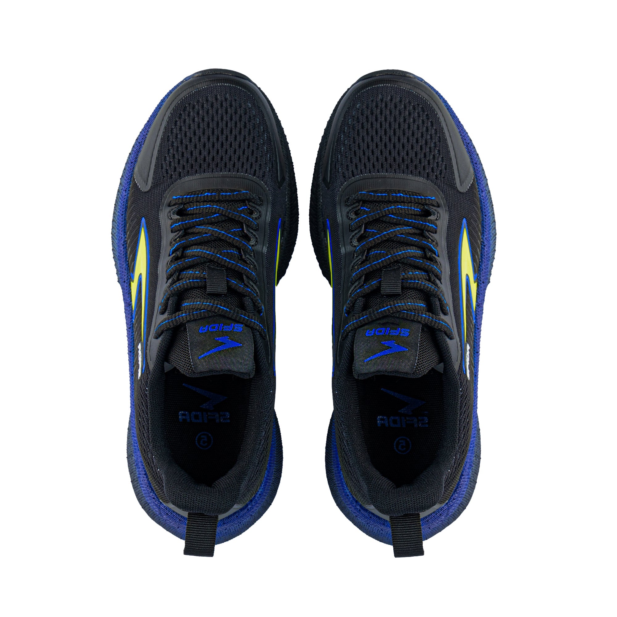 Zephyr Boy's Performance Runner Lace Up - Black/Royal/Lime