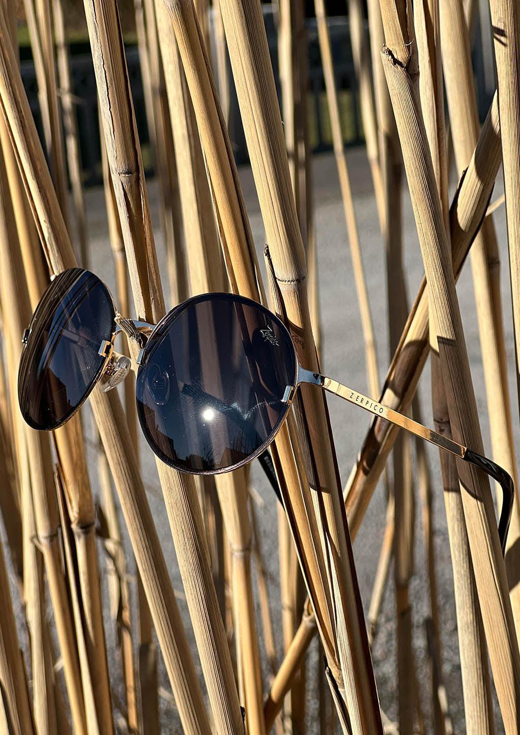 Titanium Round Sunglasses - V2 - 24K GOLD Plated - Modz Designs