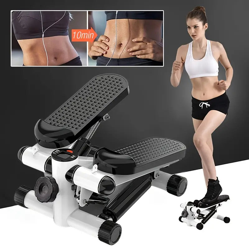 NNETM Mini Exercise Stepper with Resistance Band and Calories Counter