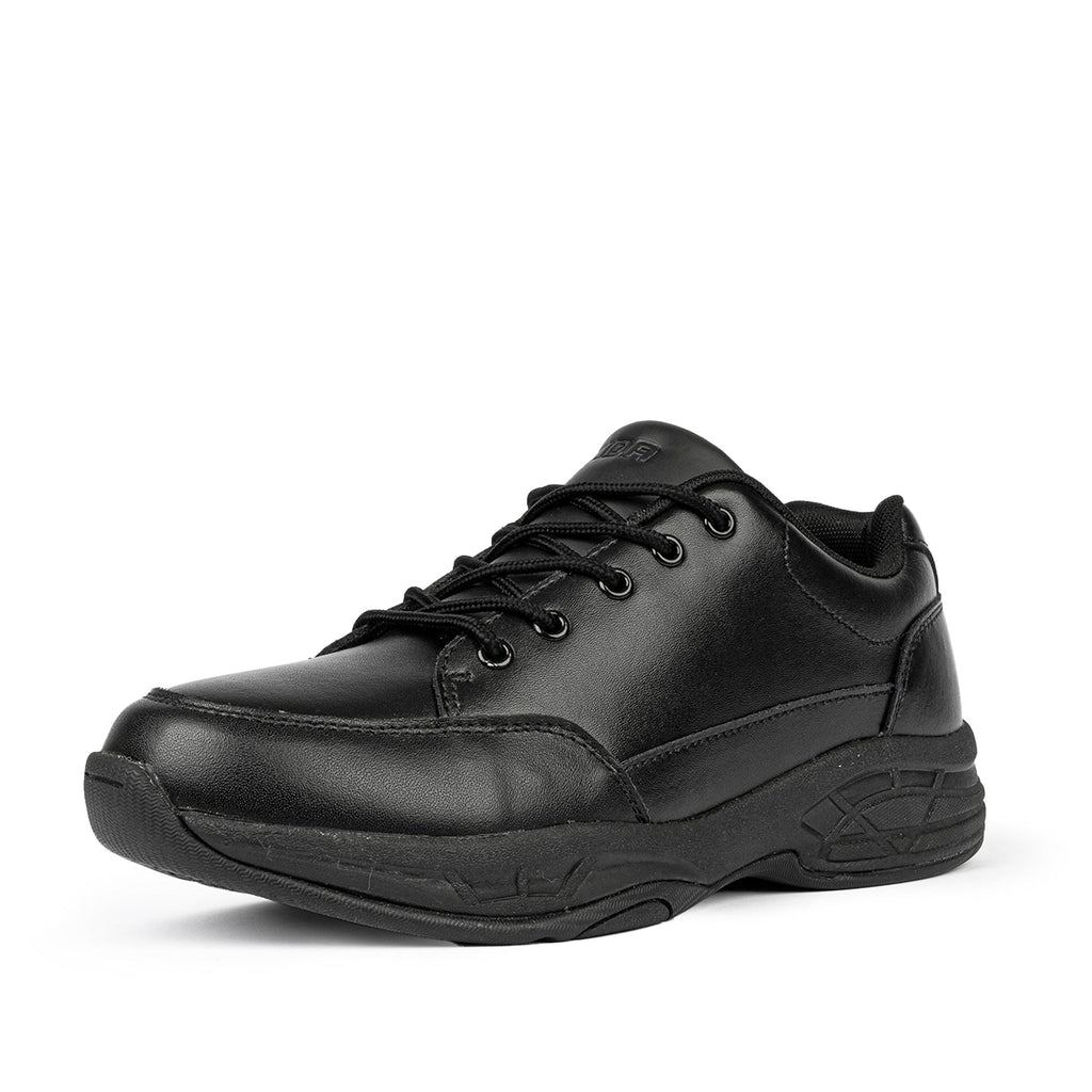 Alex 2 Senior Leather Lace Up School Shoe - Black