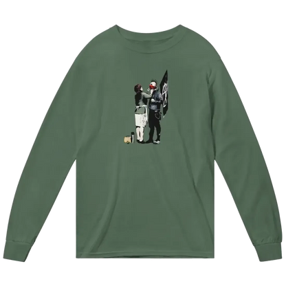 Banksy Anarchist Punk And His Mother Art Long Sleeve Shirt - Modz Designs