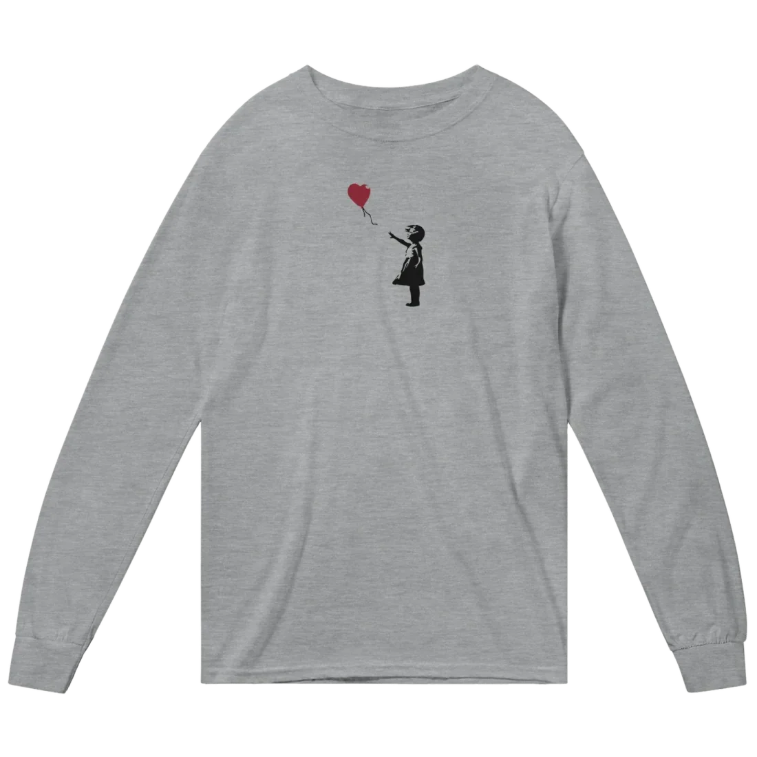 Banksy The Girl with a Red Balloon Artwork Long Sleeve Shirt - Modz Designs