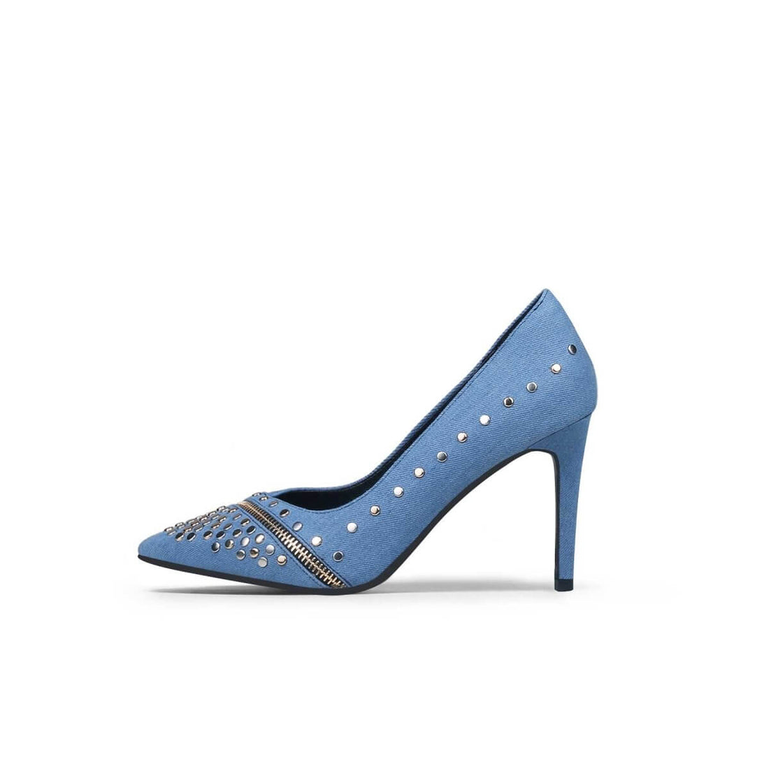 Bling Denim Pointed Toe Pumps - Modz Designs