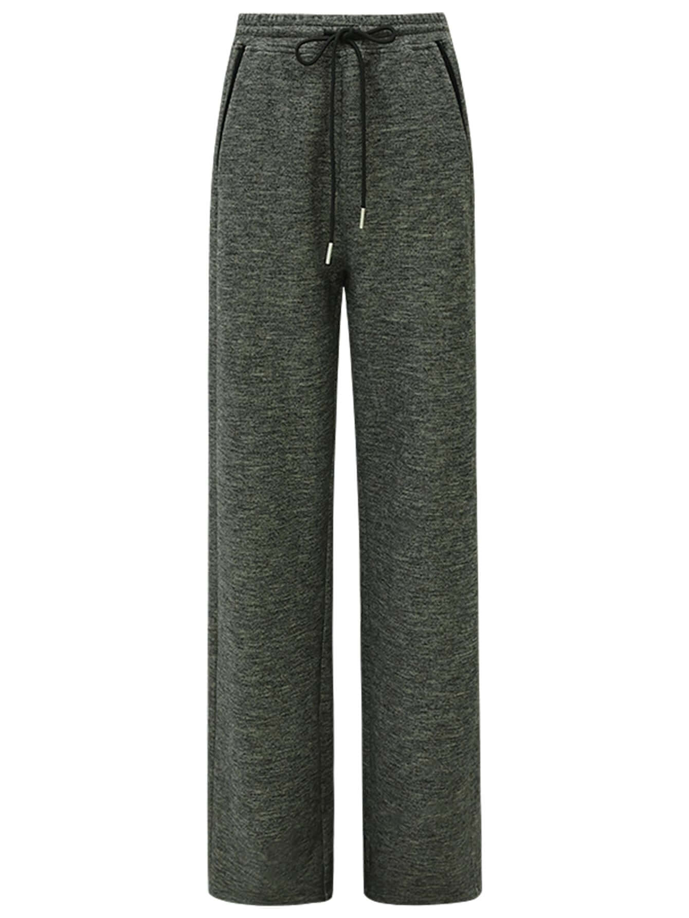 Casual Knitted Pants with Side Pockets in Charcoal - Modz Designs
