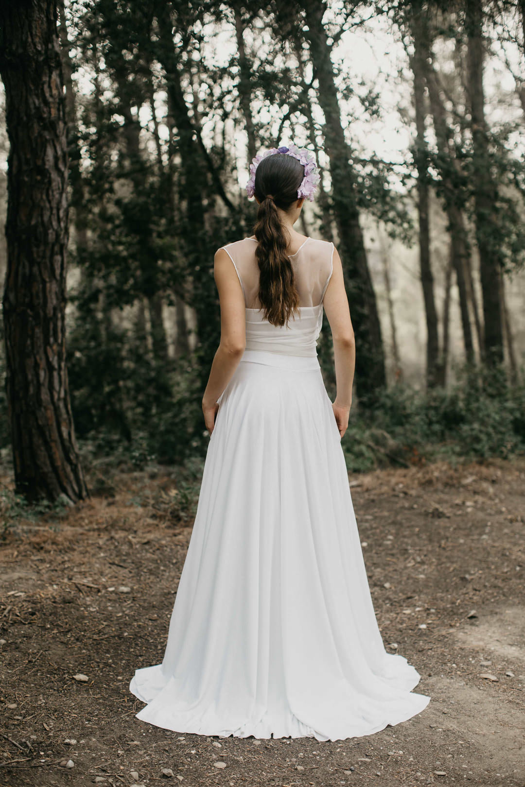 FALDA NOVIA BOLSILLOS