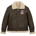 Chocolate Brown B3 Shearling Bomber Jacket
