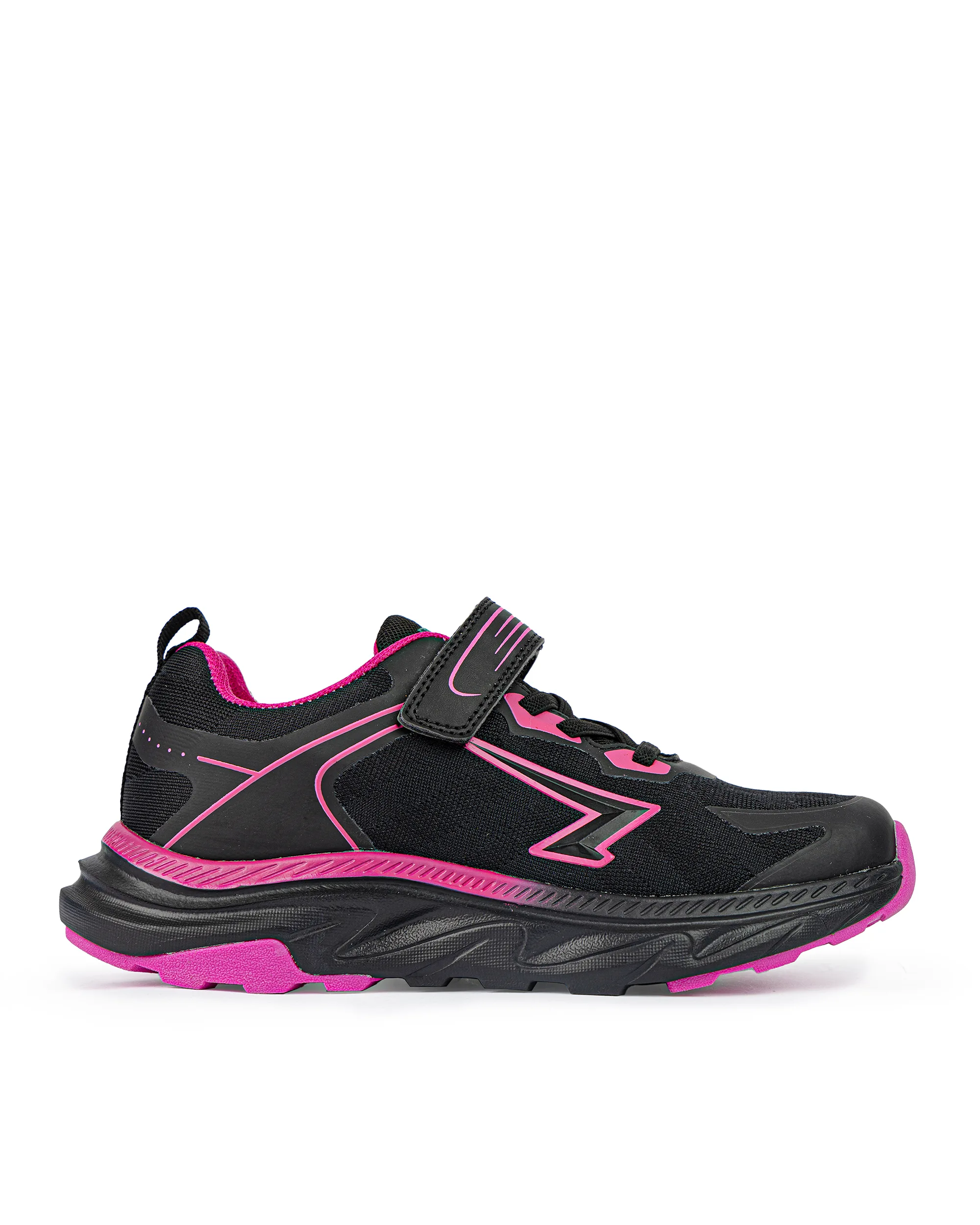 Dash Girls Runner - Black/Fuchsia V Strap