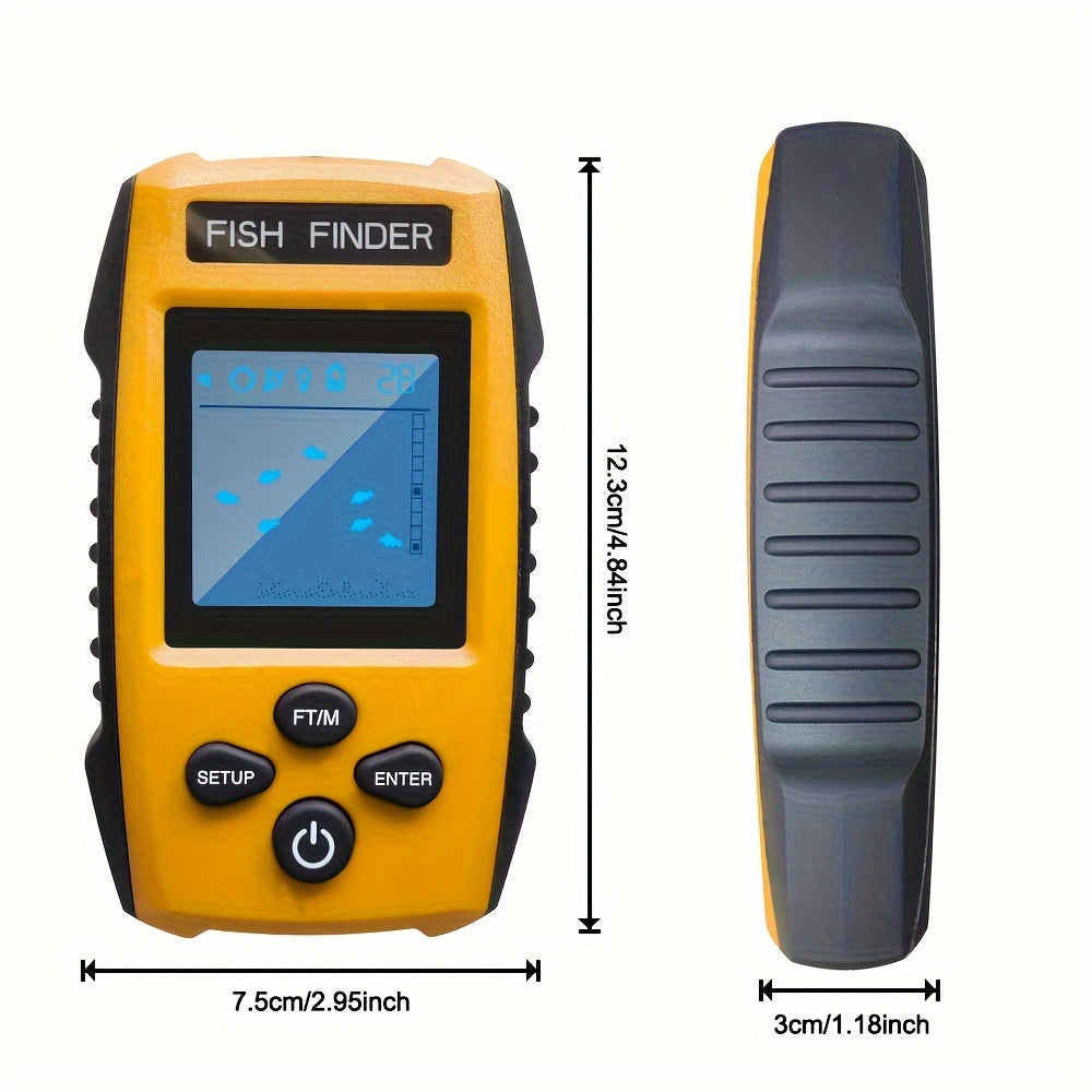 Wired Portable Sonar Fish Finder with Depth Alarm-2