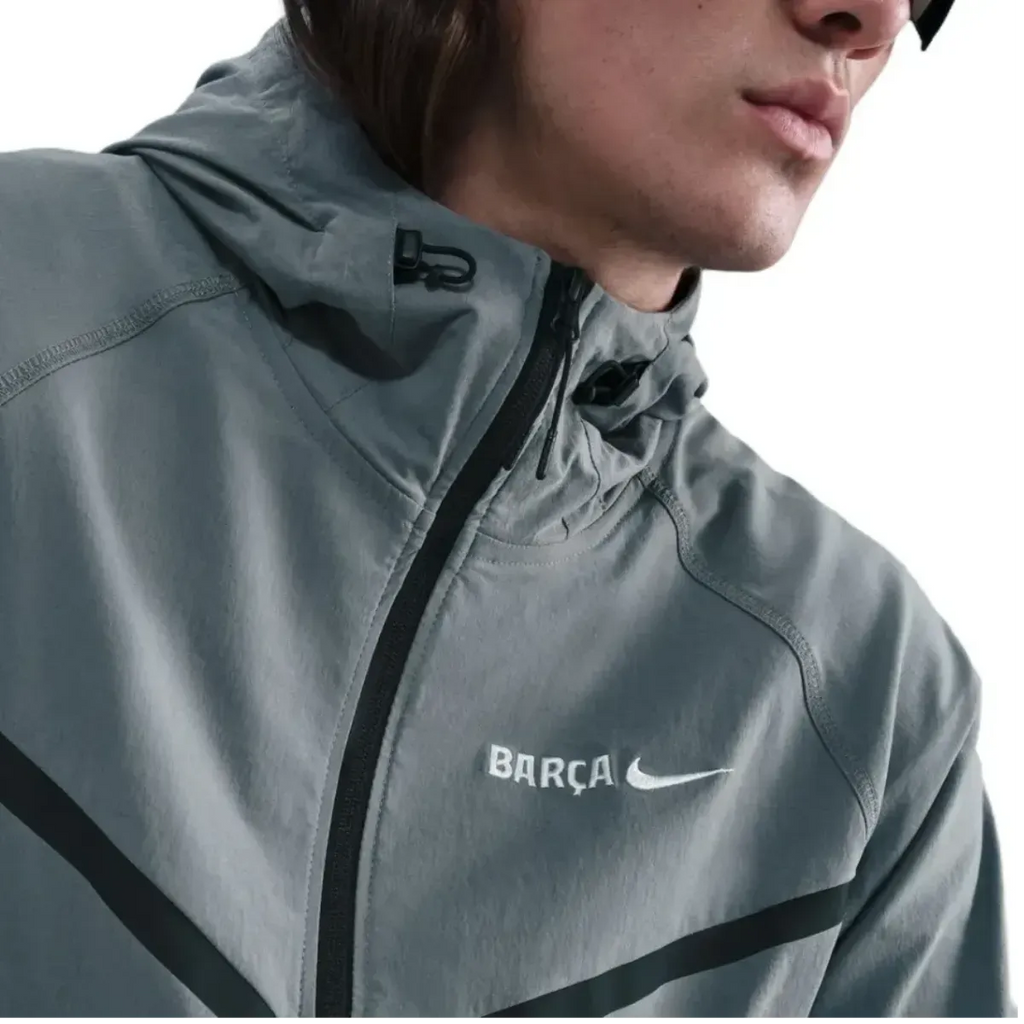 FC Barcelona grey Tech Woven presentation tracksuit 2025/26 - Nike