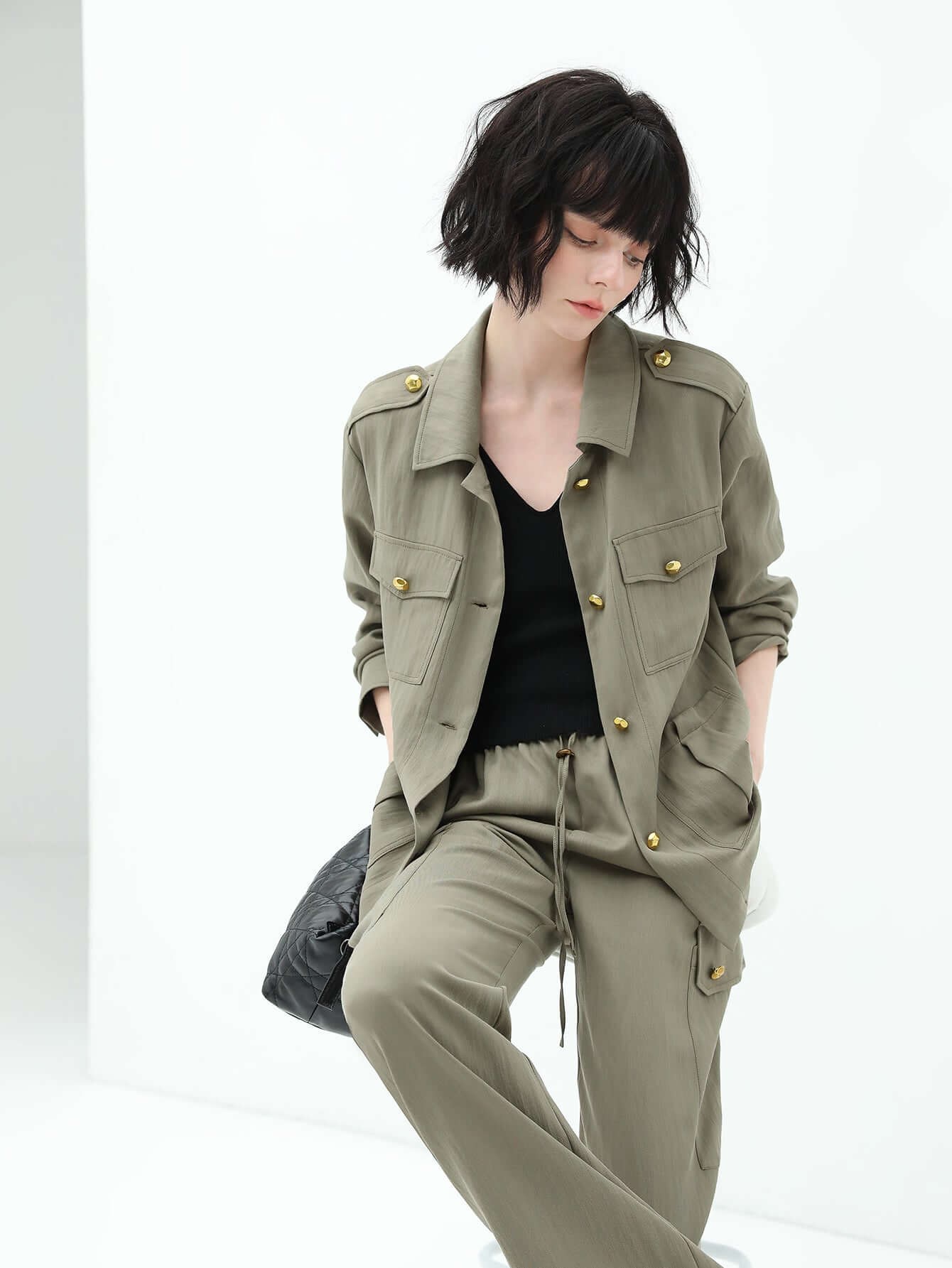 Green Straight Leg Cargo Pants - Modz Designs