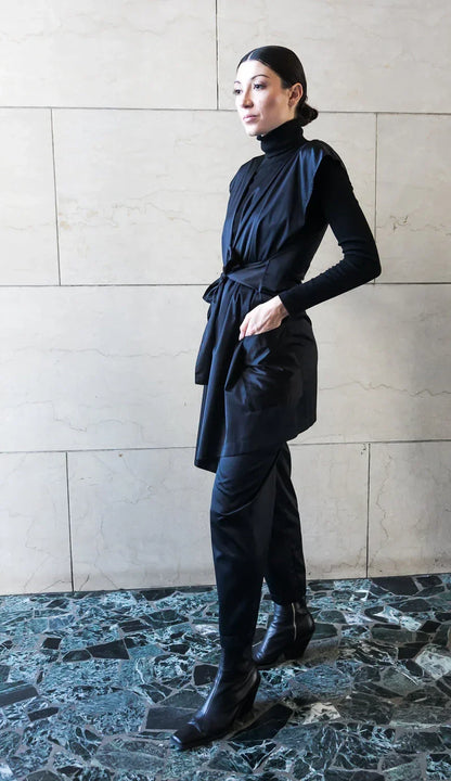 Adjustable Vest with Belt - Black/Olive/Ocra Newlife - Modz Designs