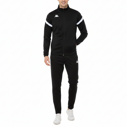 Dalcito premium Tracksuit Italian Slim-Fit Training/Casual Set - Black/White - Kappa