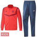 Kids - Bayern Munich training bench Soccer tracksuit 2019/20 - Adidas