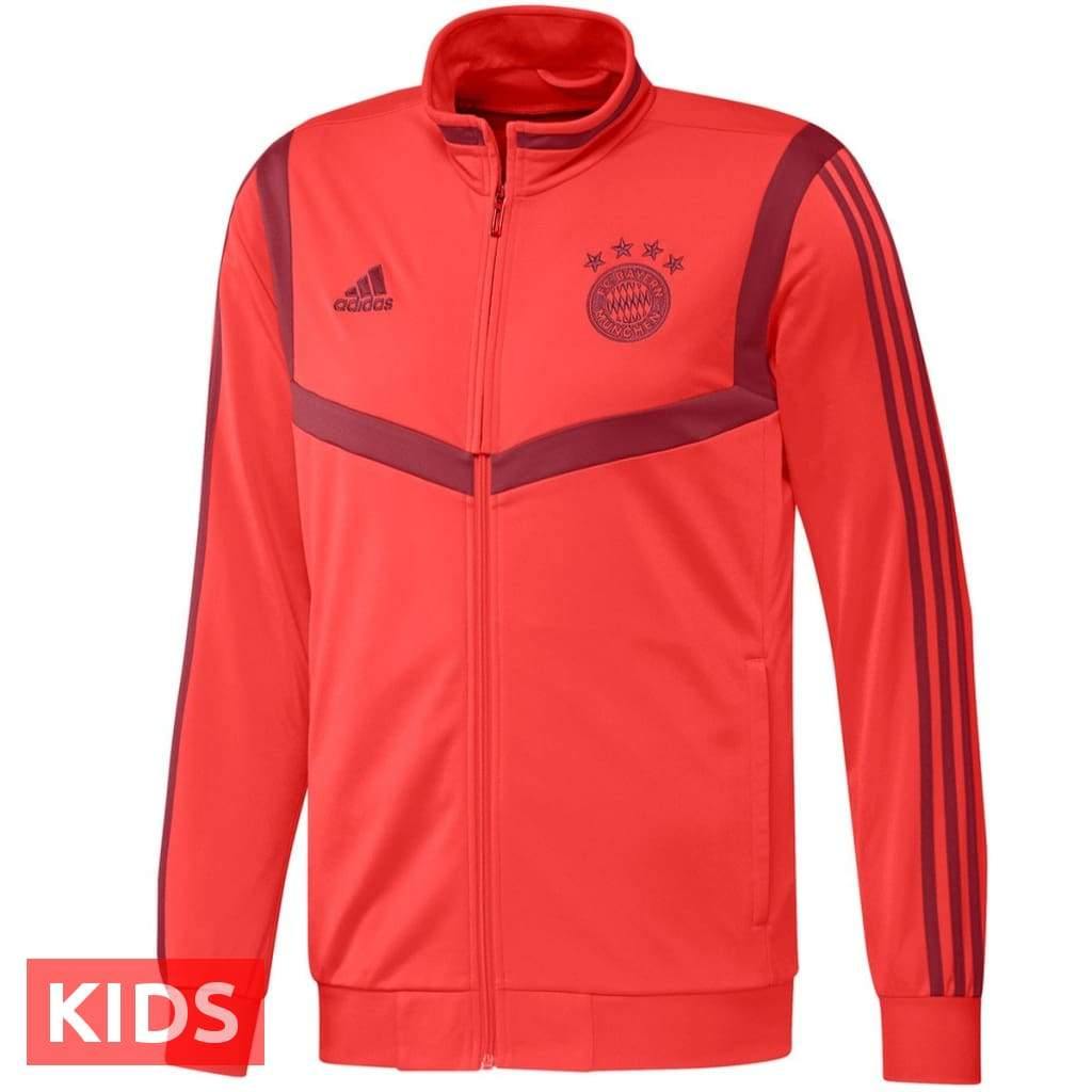 Kids - Bayern Munich training bench Soccer tracksuit 2019/20 - Adidas
