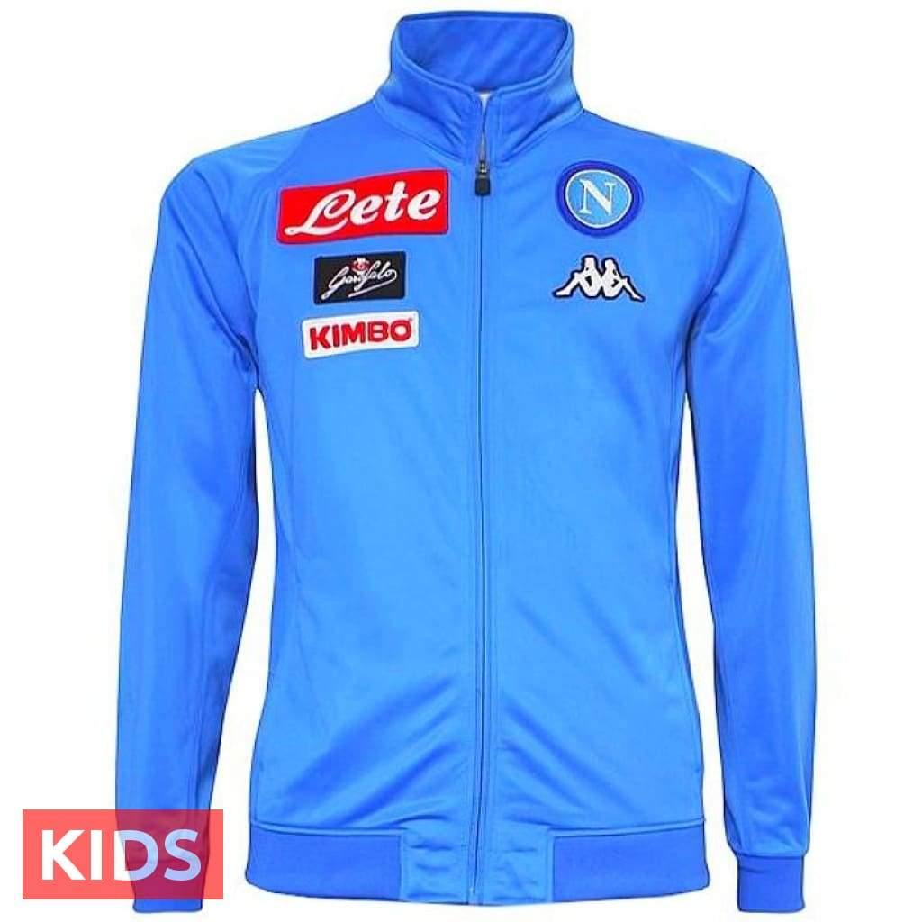 Kids - SSC Napoli light blue training Soccer Tracksuit 2016/17 - Kappa