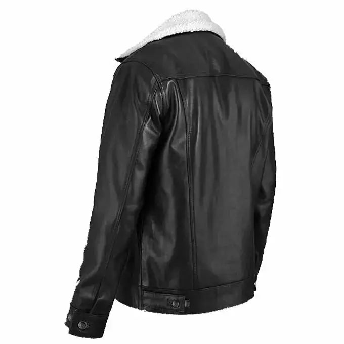 Leather Sherpa Jacket-4